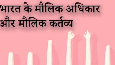 भारत के मौलिक अधिकार ओर मौलिक कर्तव्य