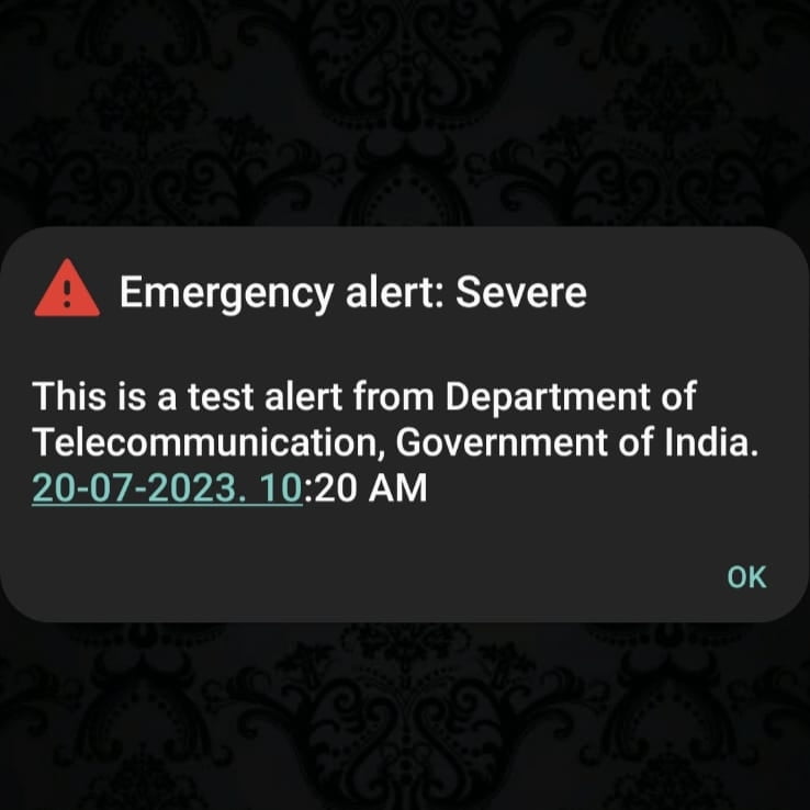 Emergency Alert Severe Today